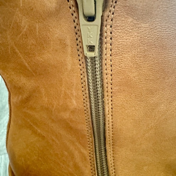 New Ankle Leather Y2K Boots Made in Portugal Tan Leather Boots Size 36 ~ Women’s - Picture 7 of 13